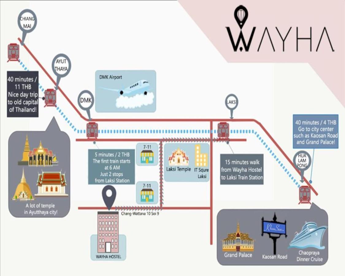 Wayha Hostel Don Mueang Airport Bangkok Kültér fotó